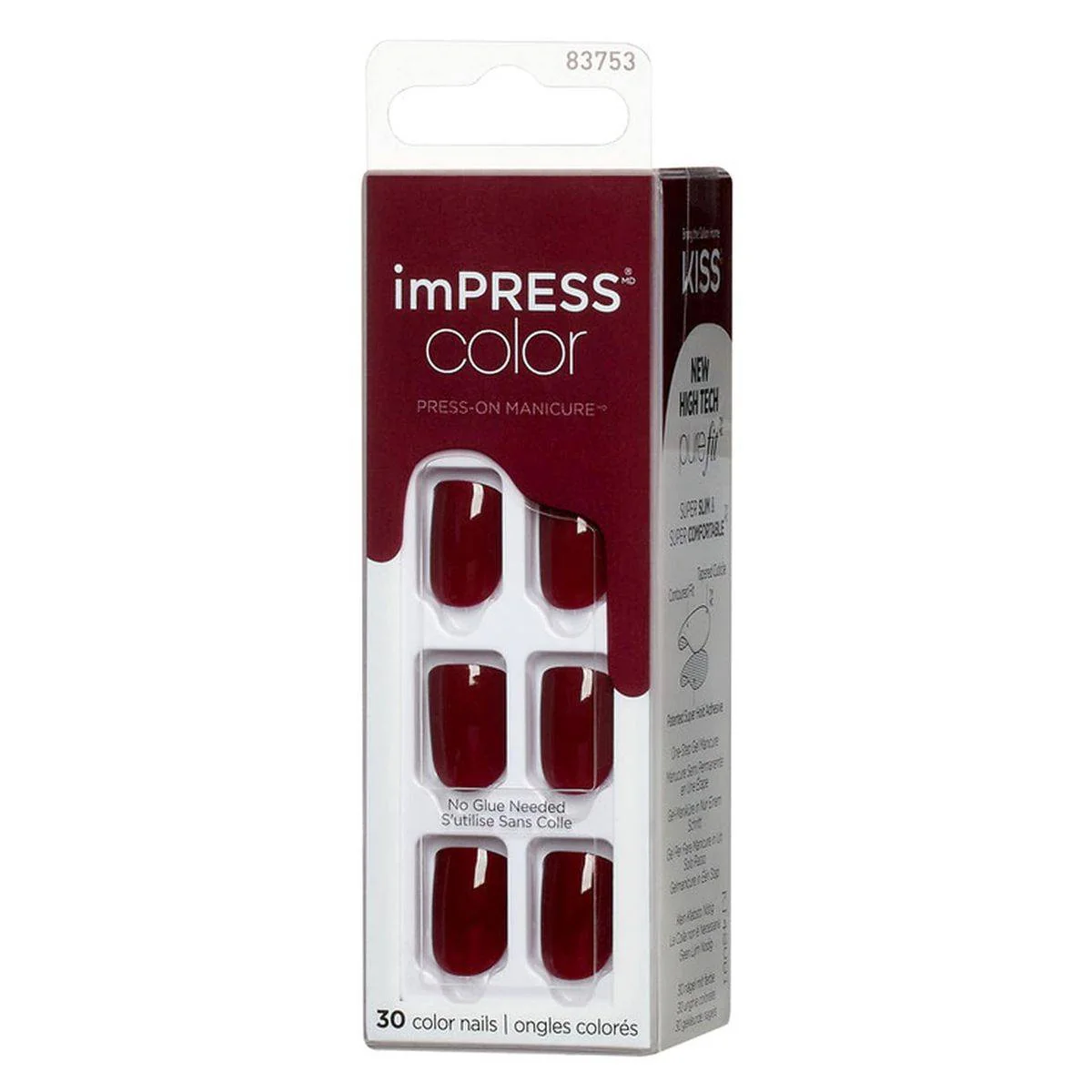 Kiss False Nails KIM014C Impress Press On Manicure I'm Not A Cinna 30 Count