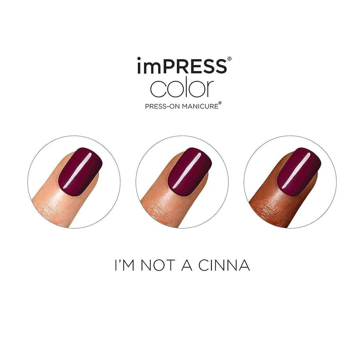 Kiss False Nails KIM014C Impress Press On Manicure I'm Not A Cinna 30 Count - Image 2