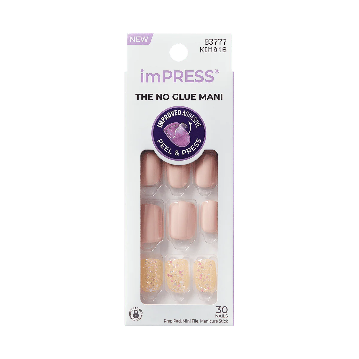 Kiss False Nails KIM016C Impress Press On Manicure Dorothy 30 Count