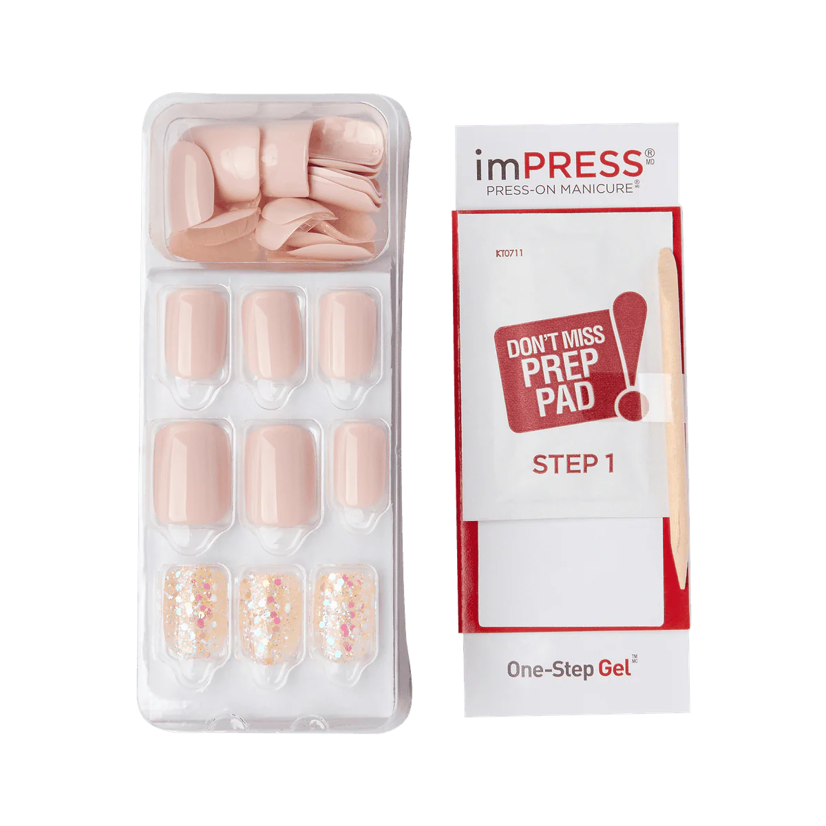Kiss False Nails KIM016C Impress Press On Manicure Dorothy 30 Count - Image 7