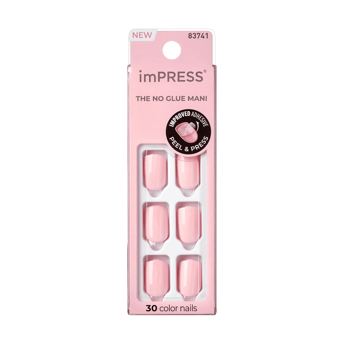 Kiss False Nails KIMC002C Impress Press On Manicure Pick Me Pink 30 Count