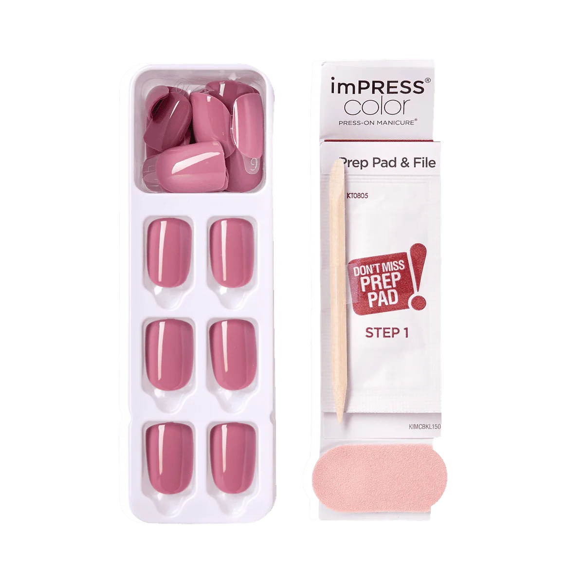 Kiss False Nails KIMC005C Impress Press On Manicure Petal Pink 30 Count - Image 8