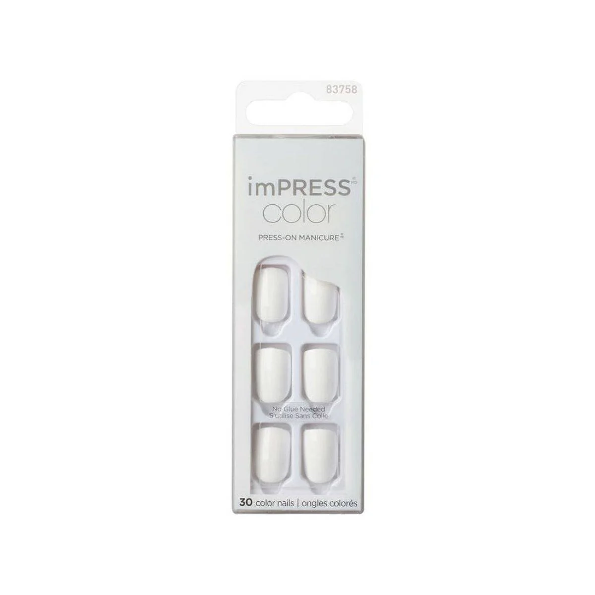 Kiss False Nails KIMC019C Impress Press On Manicure Frosting 30 Count