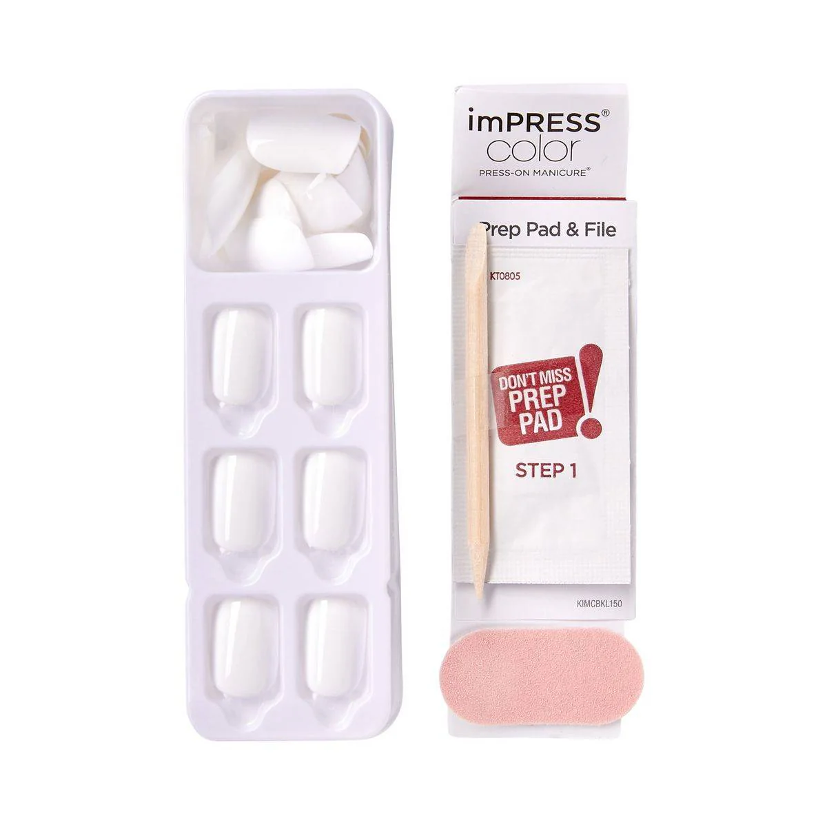 Kiss False Nails KIMC019C Impress Press On Manicure Frosting 30 Count - Image 3