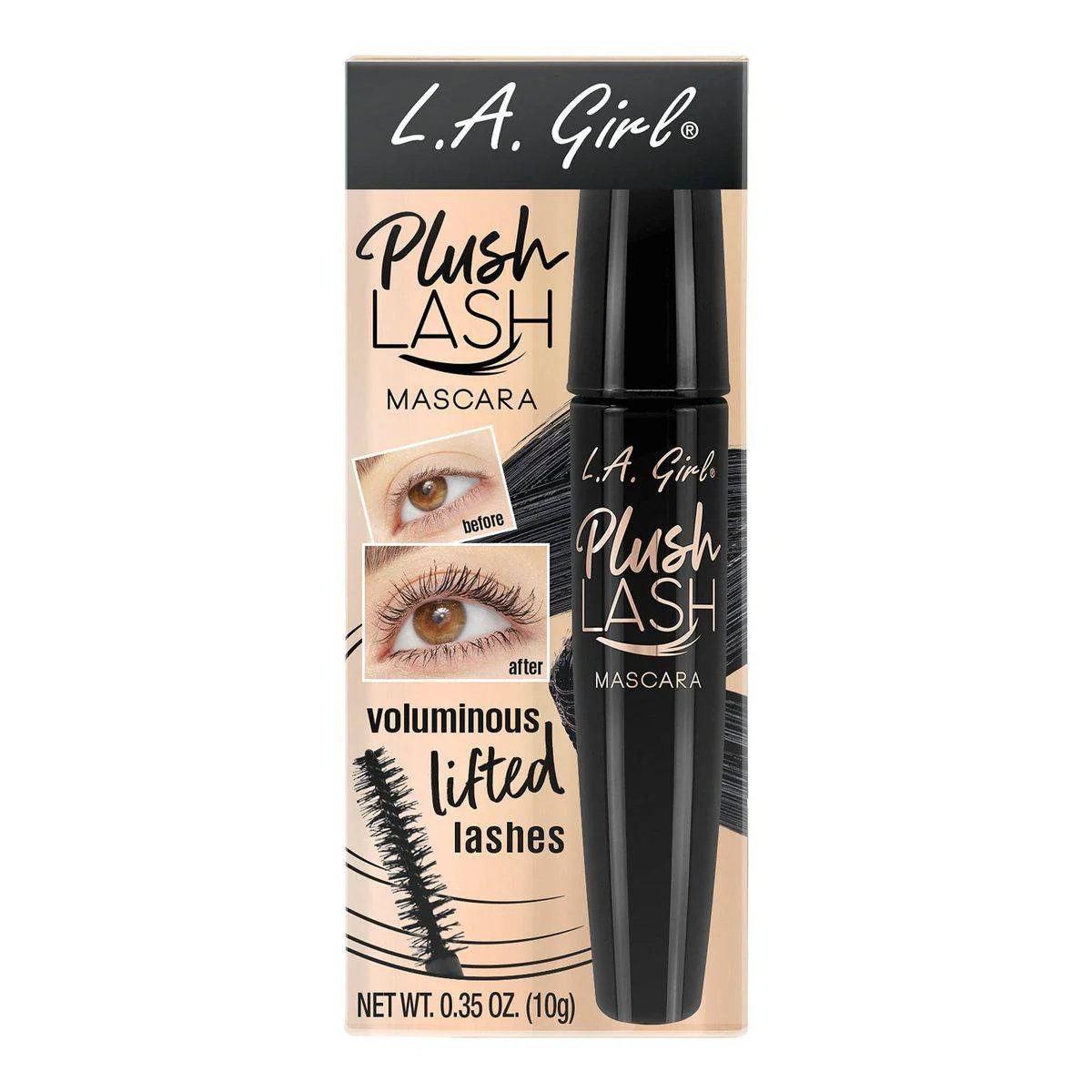 LA Girl Plush Lash Mascara Velvety Black - Image 3