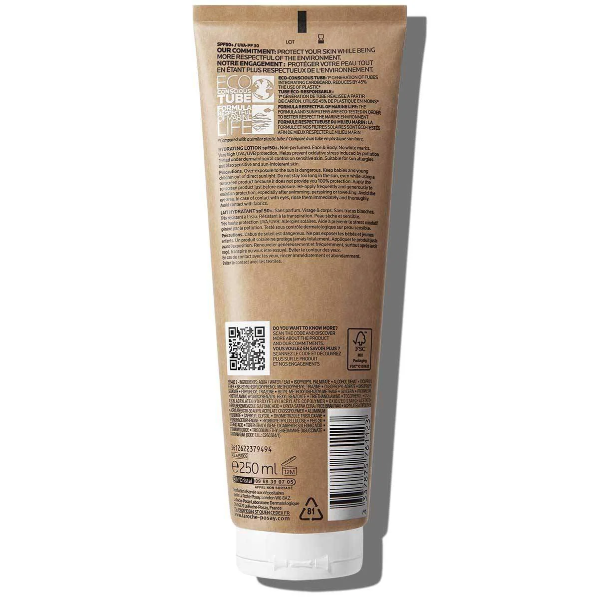 La Roche Posay Anthelios SPF50+ Hydrating Milk Lotion 250ml - Image 2