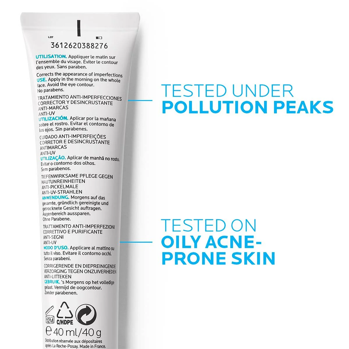 La Roche Posay Effaclar Duo+ SPF30 Acne Treatment Cream 40ml - Image 4
