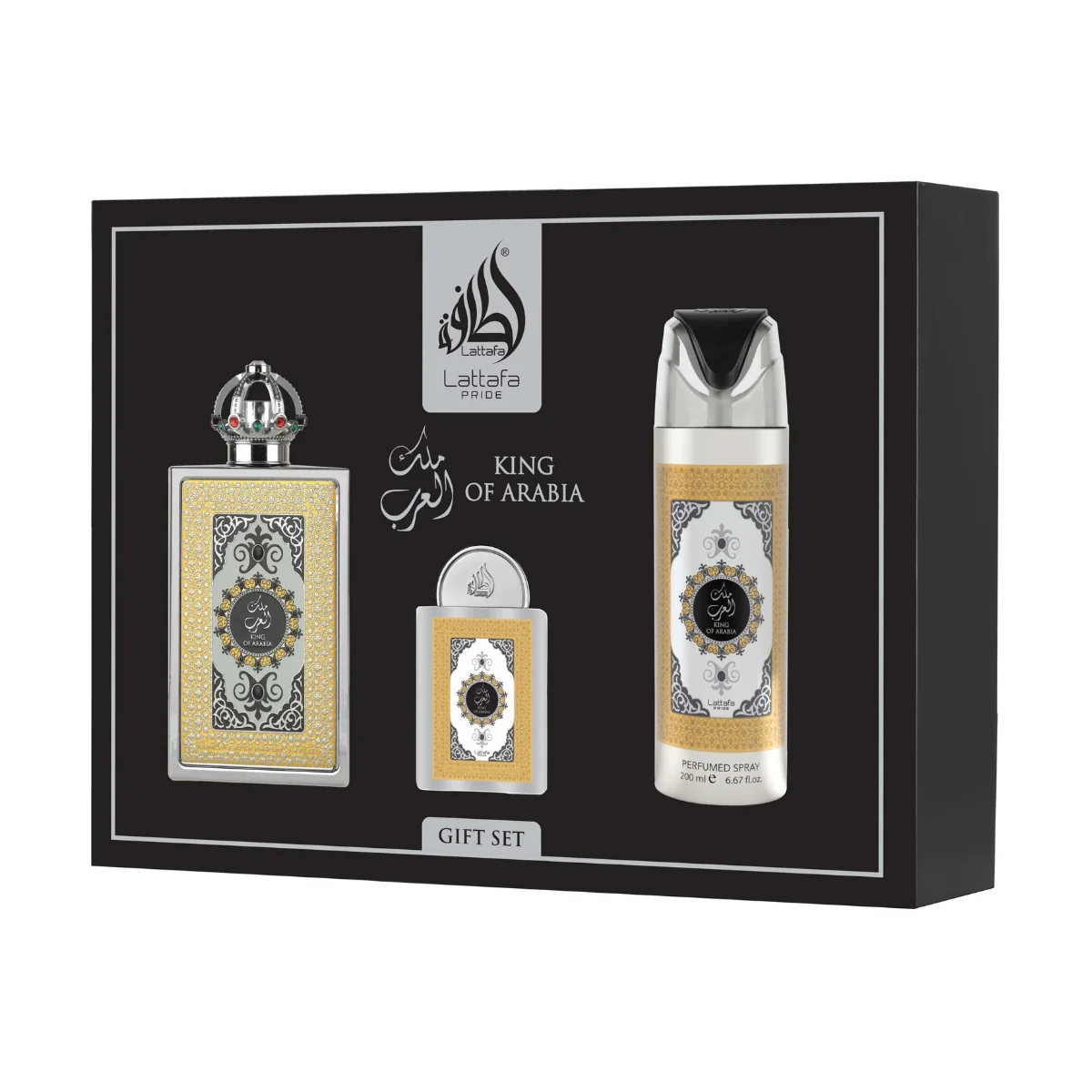 Lattafa Pride King Of Arabia (M) EDP 100ml x 3 Gift Set