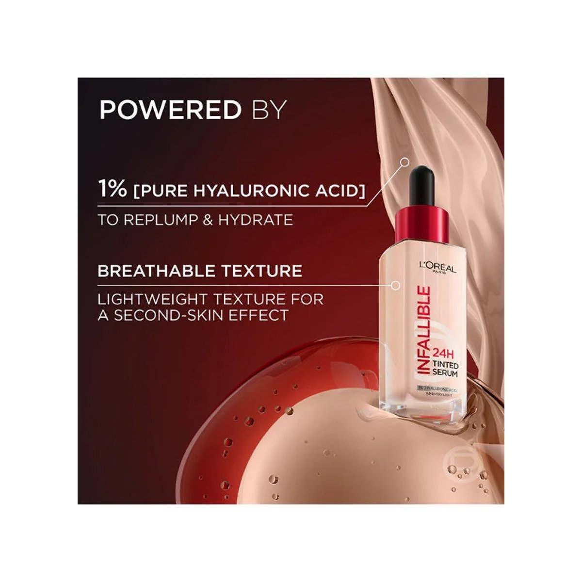 Loreal Paris Infaillible 24Hr Tinted Serum Rosy Light 1-2 - Image 3