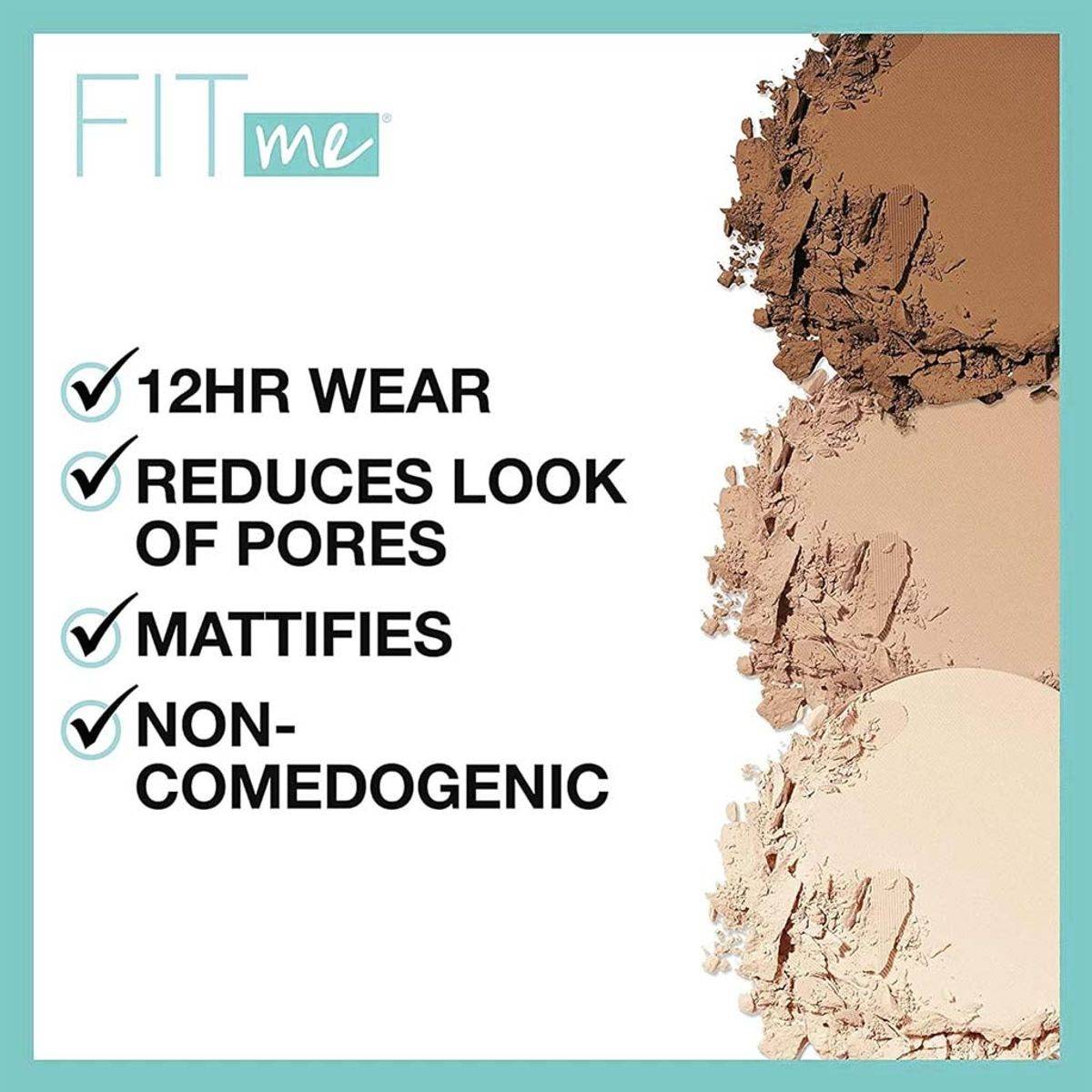 Maybelline Fit Me Matte + Poreless Powder 128 Warm Nude 12g - Image 6