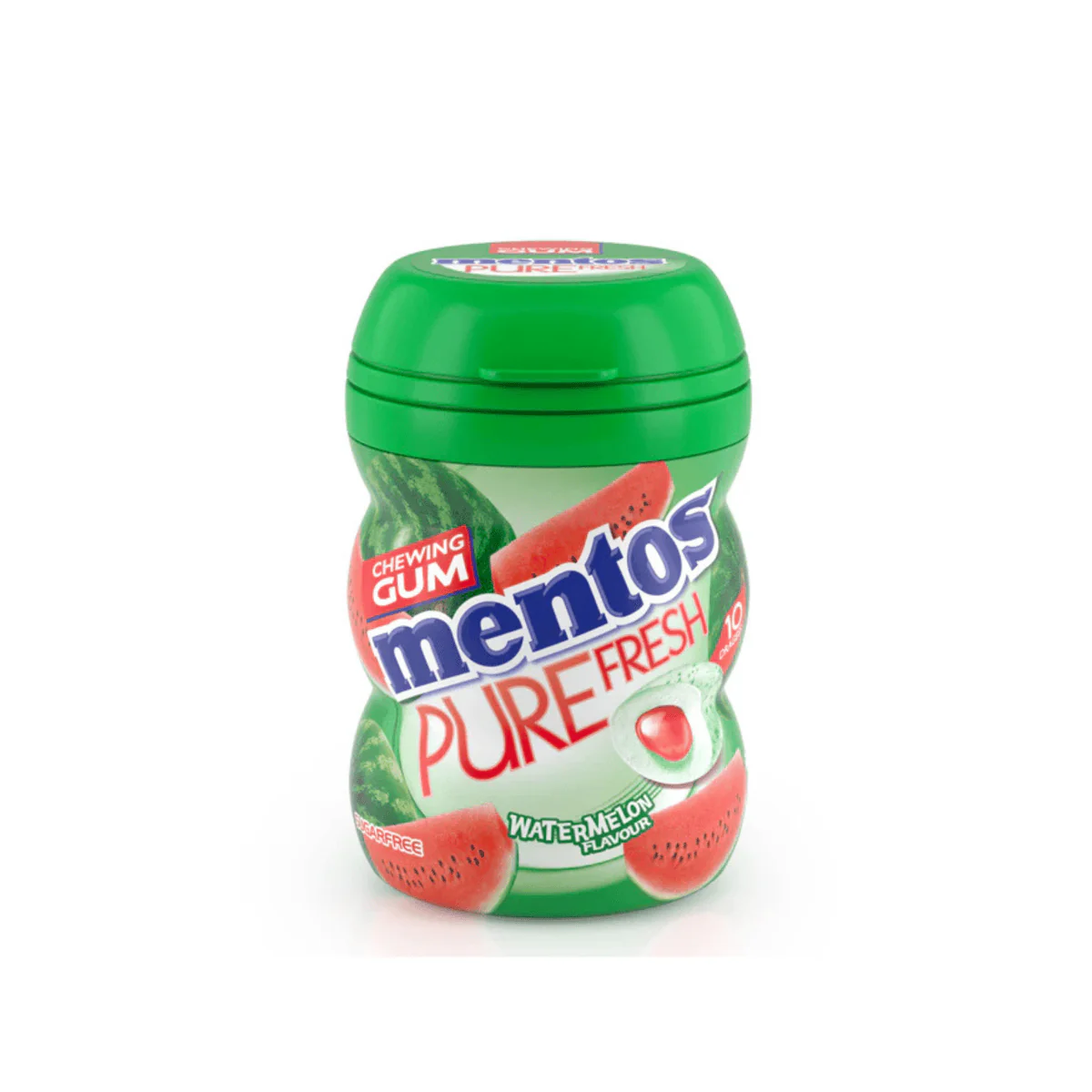 Mentos Nano Pure Fresh Chewing Gum Watermelon 10 Pieces