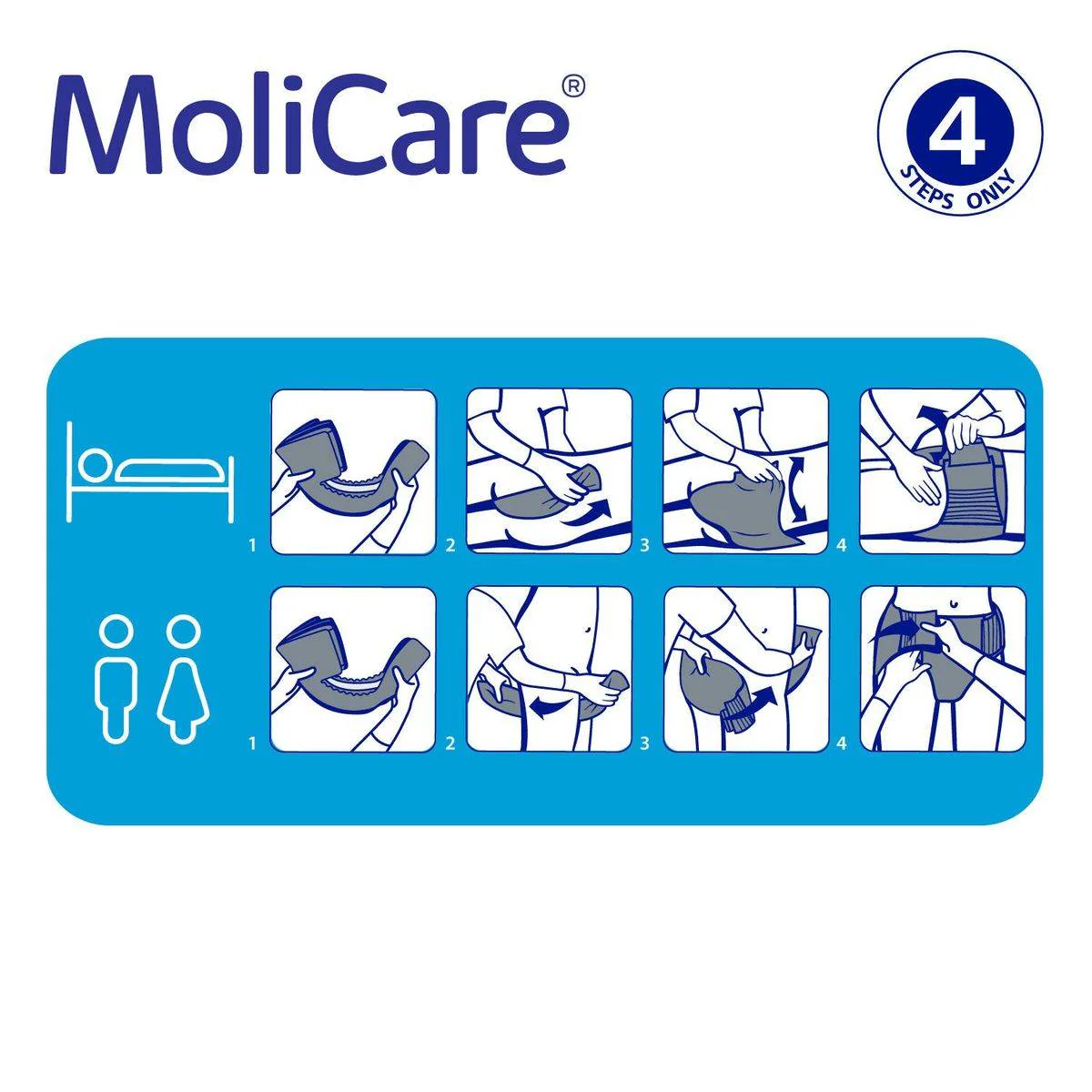 Molicare Premium Elastic 6 Drops Adult Diaper Extra Large 14 Pieces - Image 5
