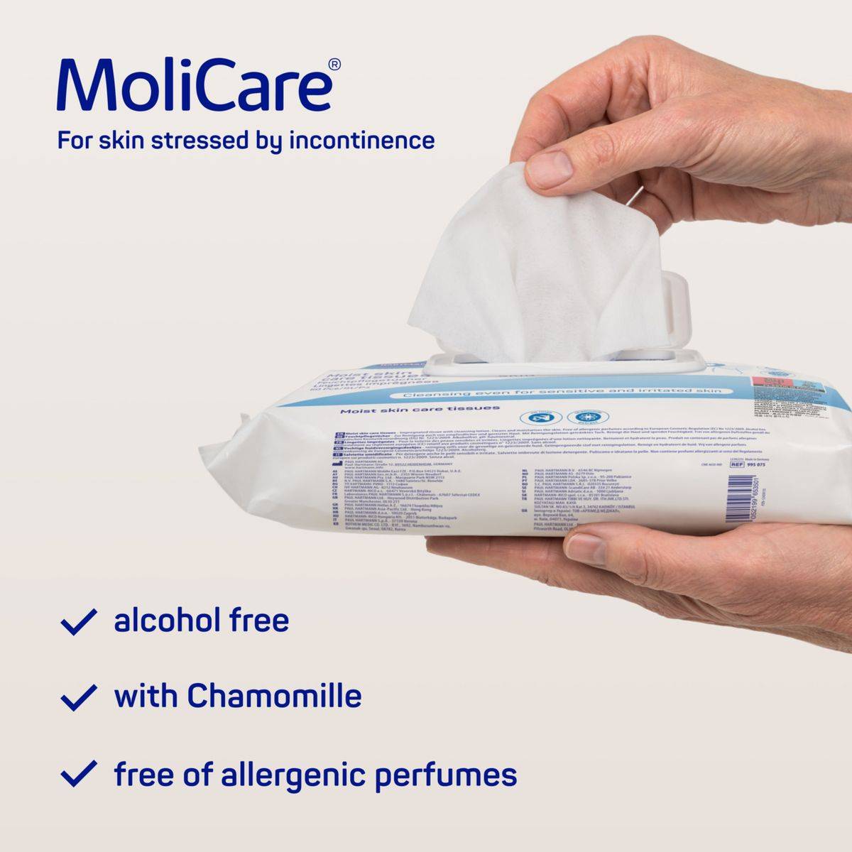 Molicare Skin Moist Skin Care Tissues 50 Pieces - Image 3
