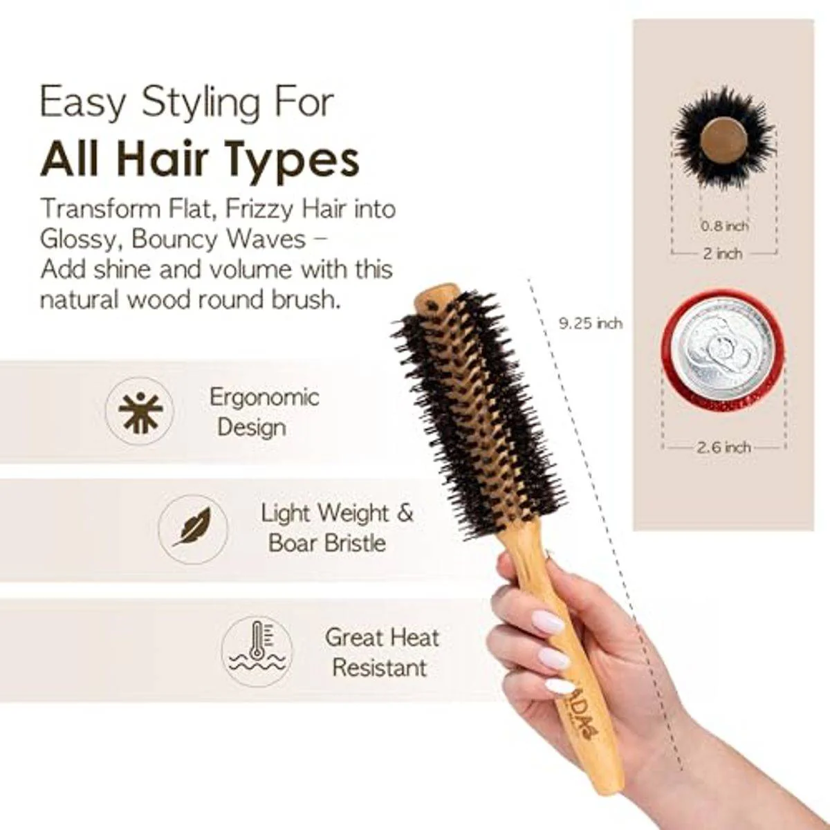 Natural Beauty Bamboo Radial Hair Brush - Image 5