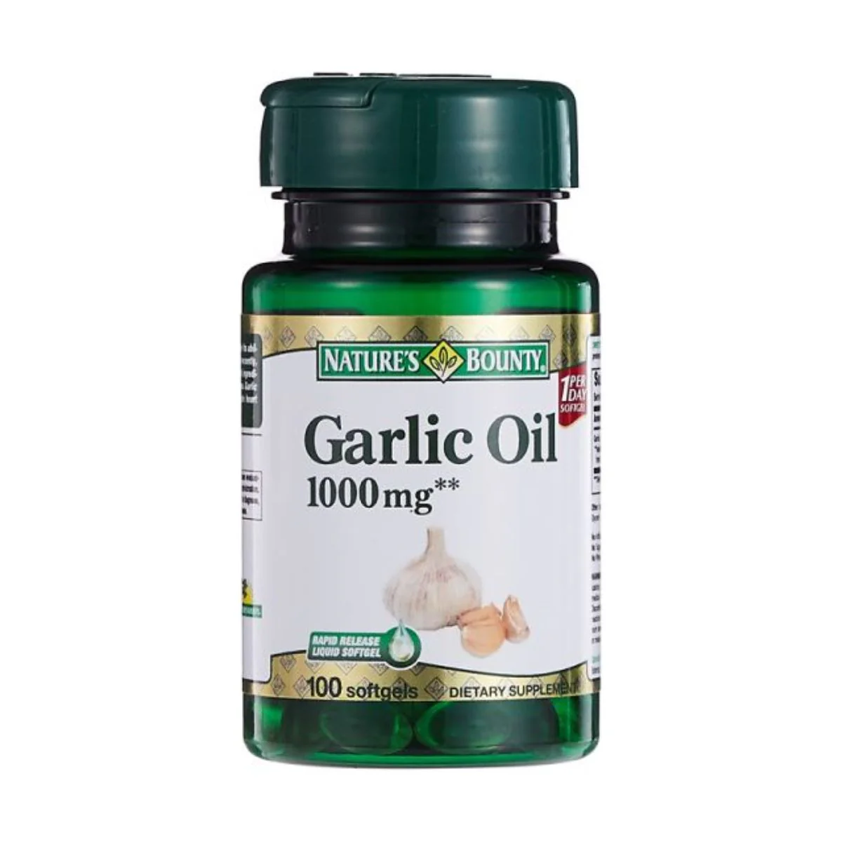 Natures Bounty Garlic Oil 1,000mg 100 Softgel