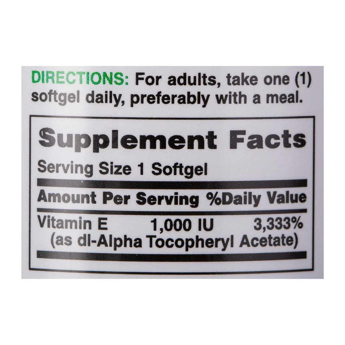 Natures Bounty Vitamin E 1,000IU 50 Softgel - Image 3