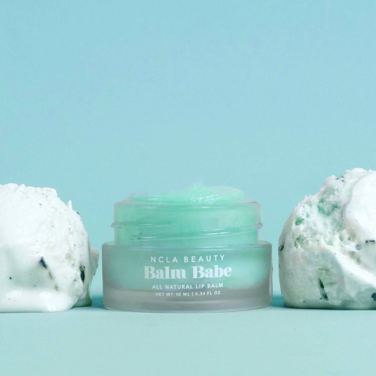 NCLA Beauty Balm Babe Lip Balm Mint Gelato 10ml - Image 2