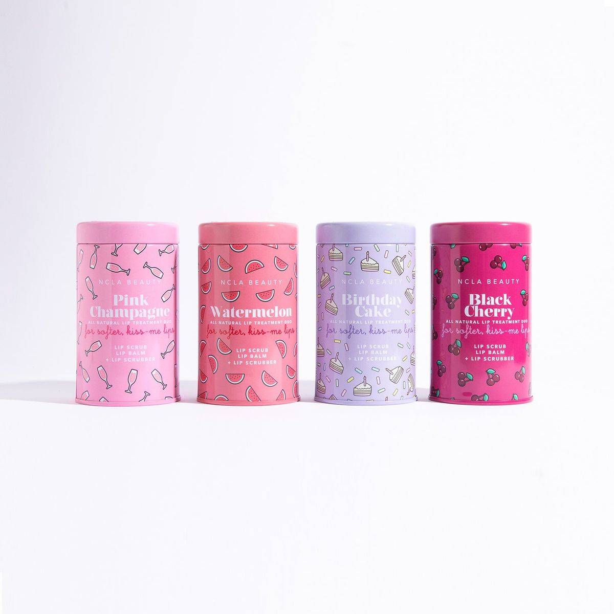 NCLA Beauty Lip Care Duo + Lip Scrubber Set Black Cherry - Image 4