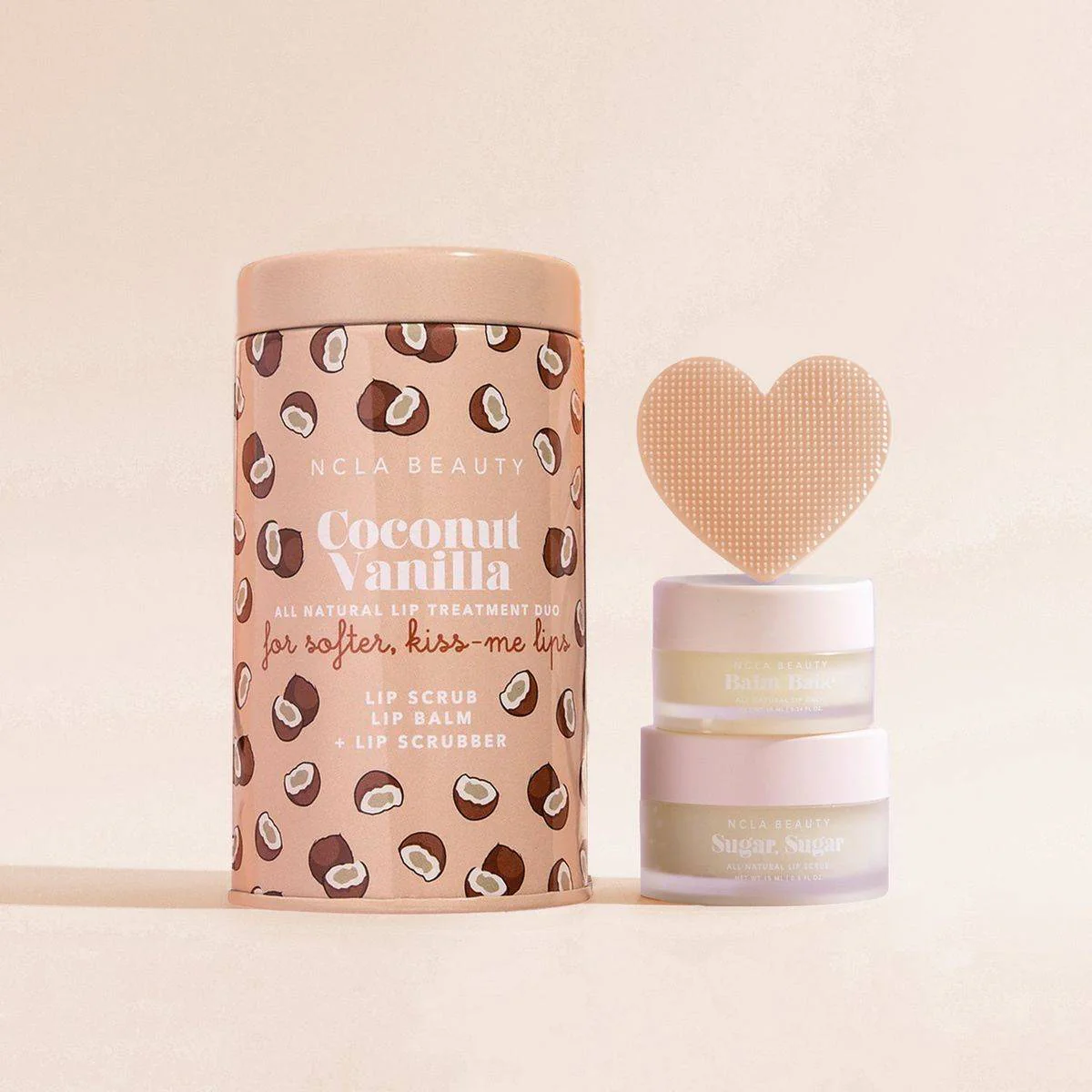 NCLA Beauty Lip Care Duo + Lip Scrubber Set Coconut Vanilla - Image 3