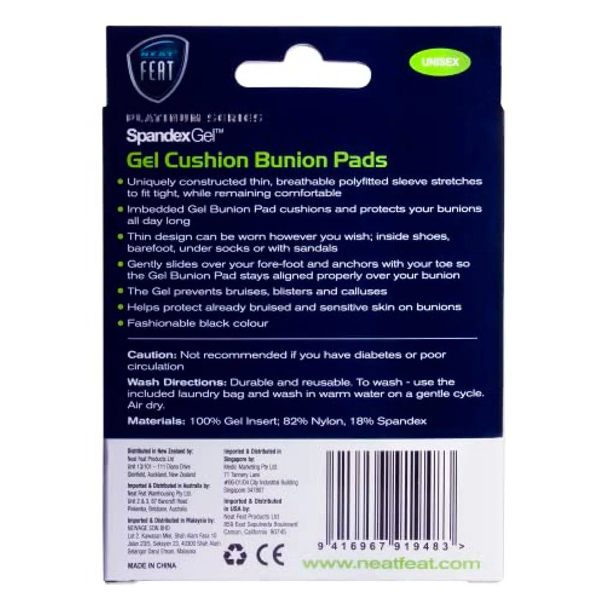 Neat Feat Spandex Bunion Pad Sleeve Large - Image 2