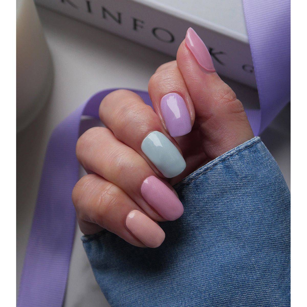 Nodspark Manicure On the Go No Drying Time Nail Wrap Candy Pastel Color chart - Image 3