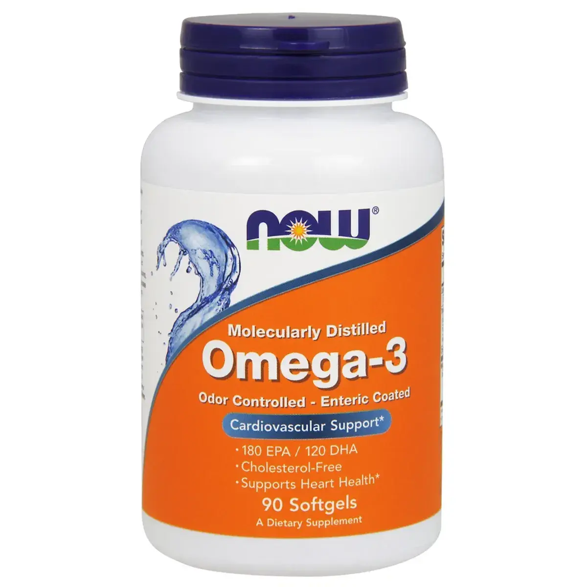 Now Fish Oil Omega 3 1,000mg Enteric Coated 90 Softgels