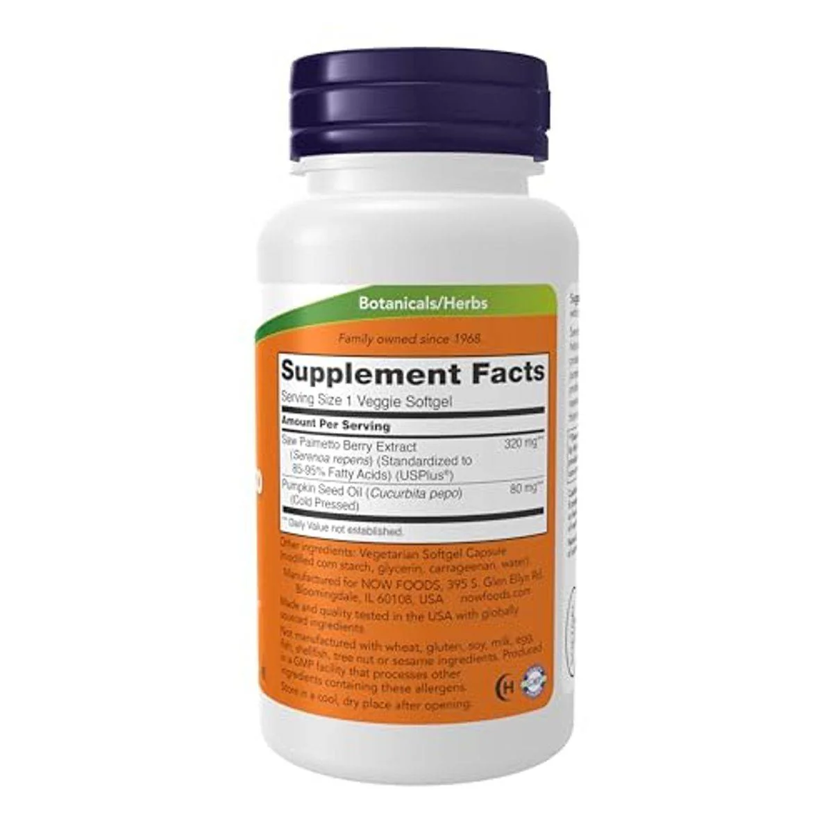 Now Saw Palmetto 320mg 90 VegeCapsules - Image 6