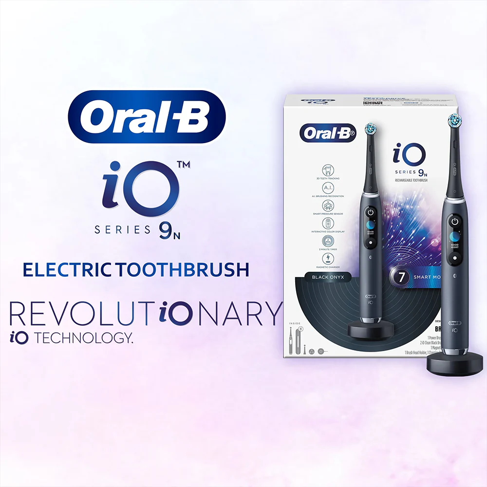 Oral B Electric Toothbrush Rechargeable iO9 Black Onyx - Image 2