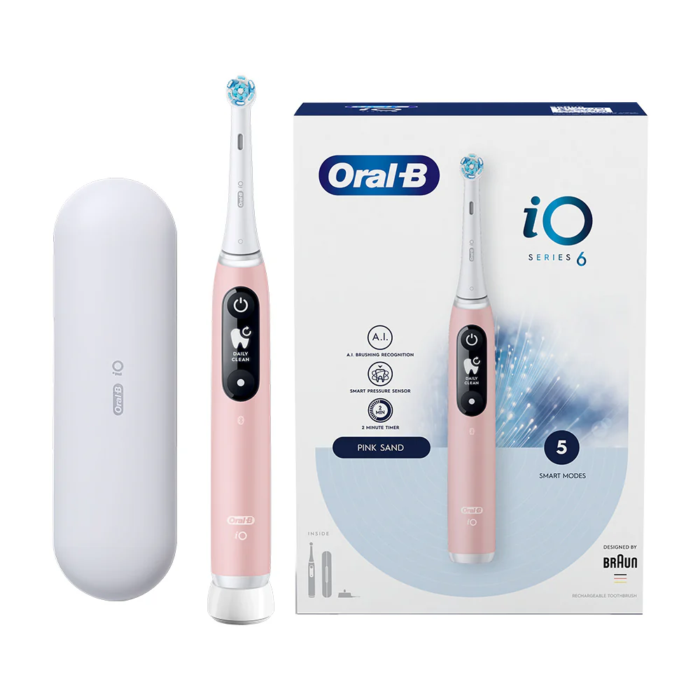 Oral B Electric Toothbrush Rechargeable iOM6 Pink - Image 2