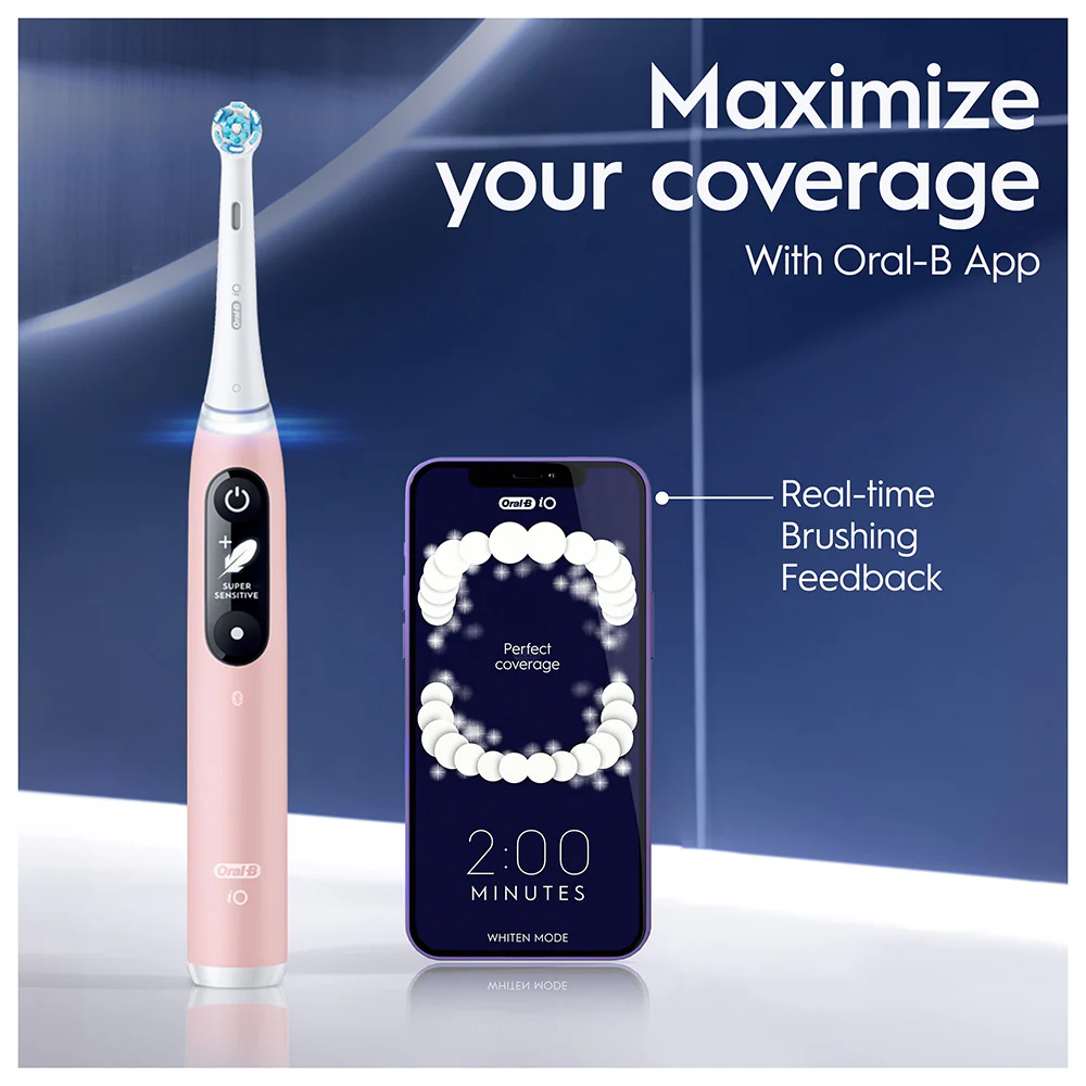 Oral B Electric Toothbrush Rechargeable iOM6 Pink - Image 3