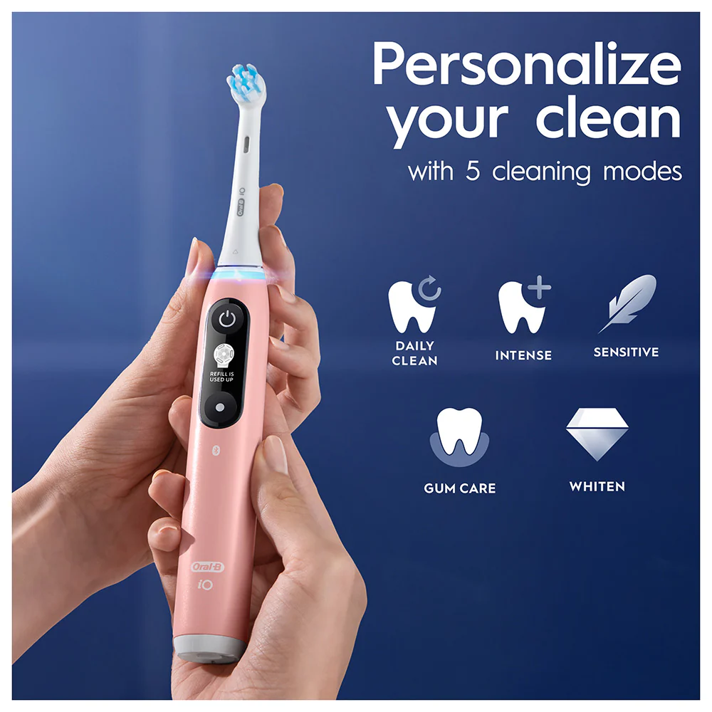 Oral B Electric Toothbrush Rechargeable iOM6 Pink - Image 4