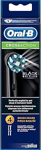 Oral B Replacement Brush Heads Cross Action EB50 Black Edition 2 Packs