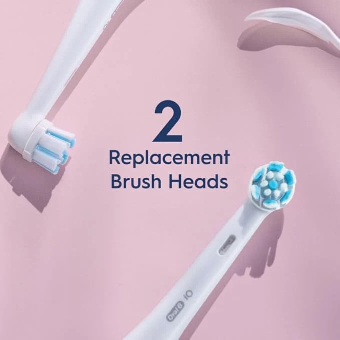 Oral B Replacement Brush Heads iO Gentle Care White 2 Packs - Image 2