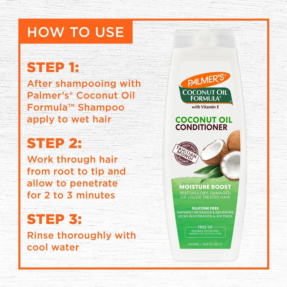 Palmers Coconut Oil Formula Hair Conditioner 250g - Image 6