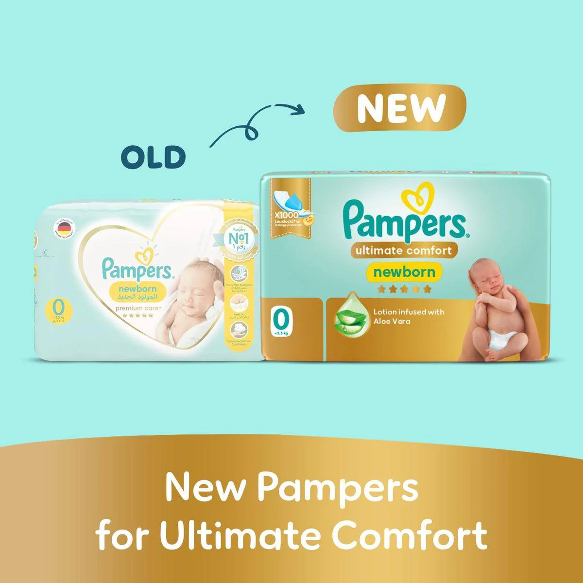 Pampers Diapers Ultimate Comfort Size 0 (<2.5kg) 30 Pieces - Image 2