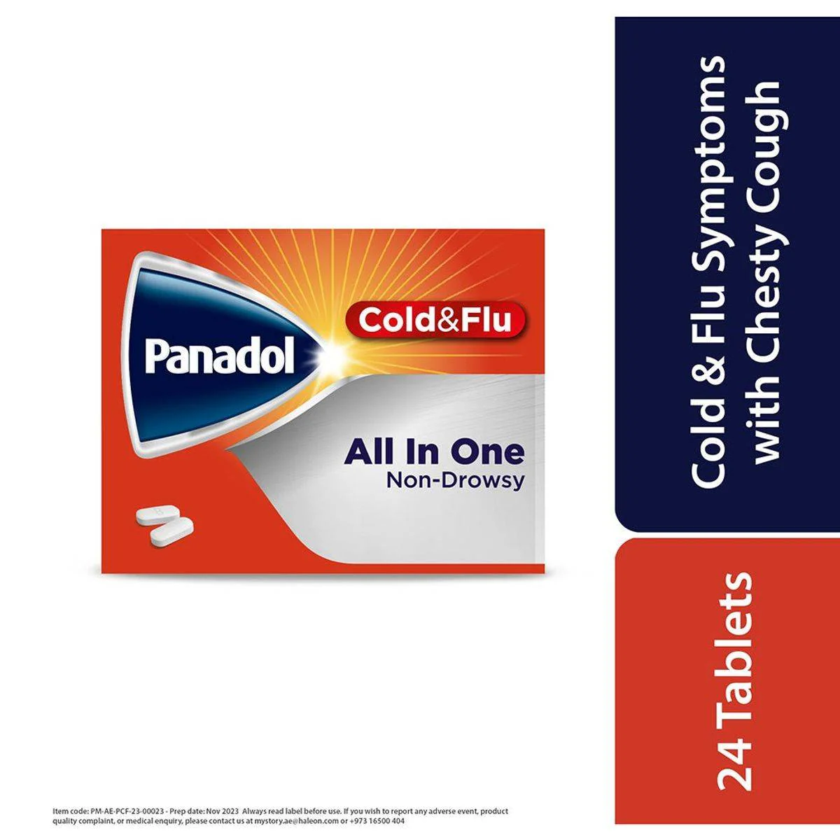 Panadol Cold & Flu All in One 24 Tablets - Image 3