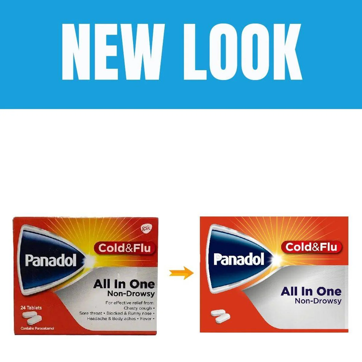 Panadol Cold & Flu All in One 24 Tablets - Image 6