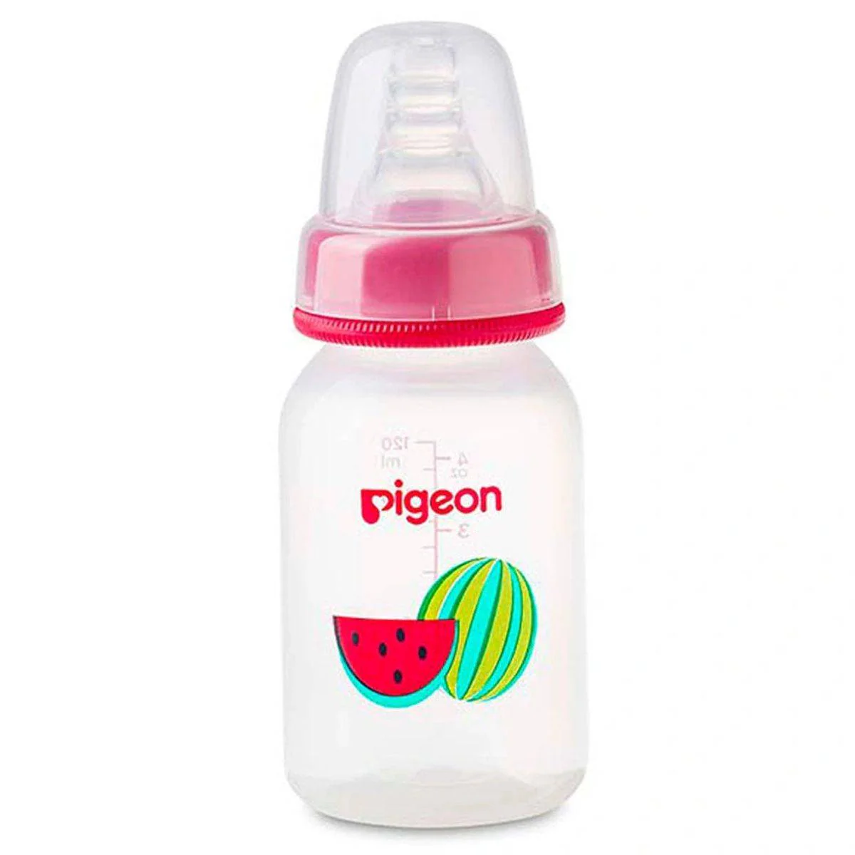 Pigeon Peristaltic Nipple Plastic Bottle Decorated Fruits 120ml - Image 3