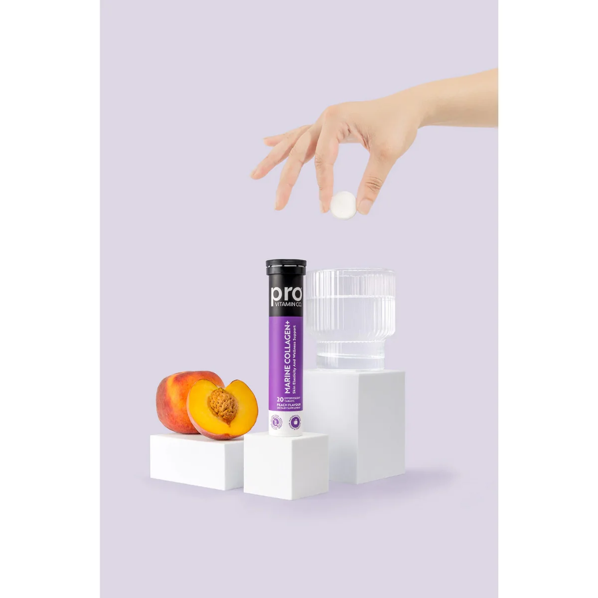 Pro Vitamin Co. Marine Collagen+ 20 Effervescent Tablets - Image 3