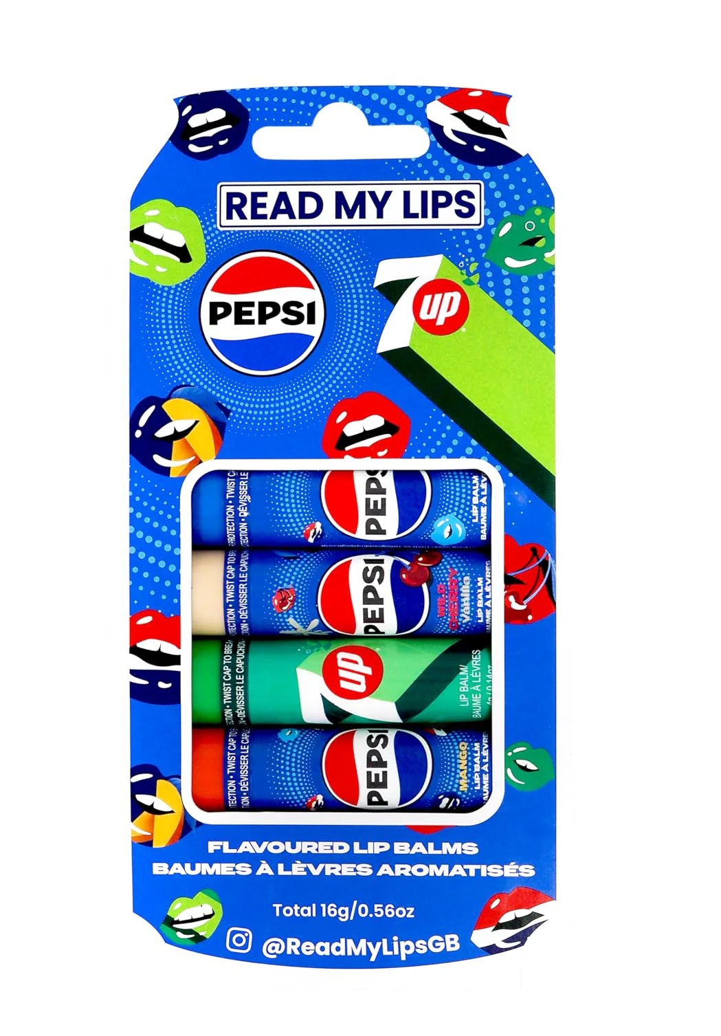 Read My Lips Pepsi Lip Balm Set 4 Pieces