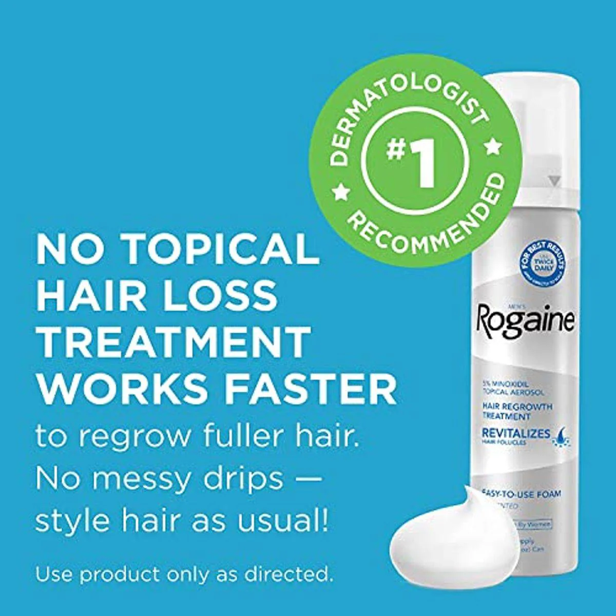 Regaine Men 5% Foam 60g/73ml Triple Pack - Image 3