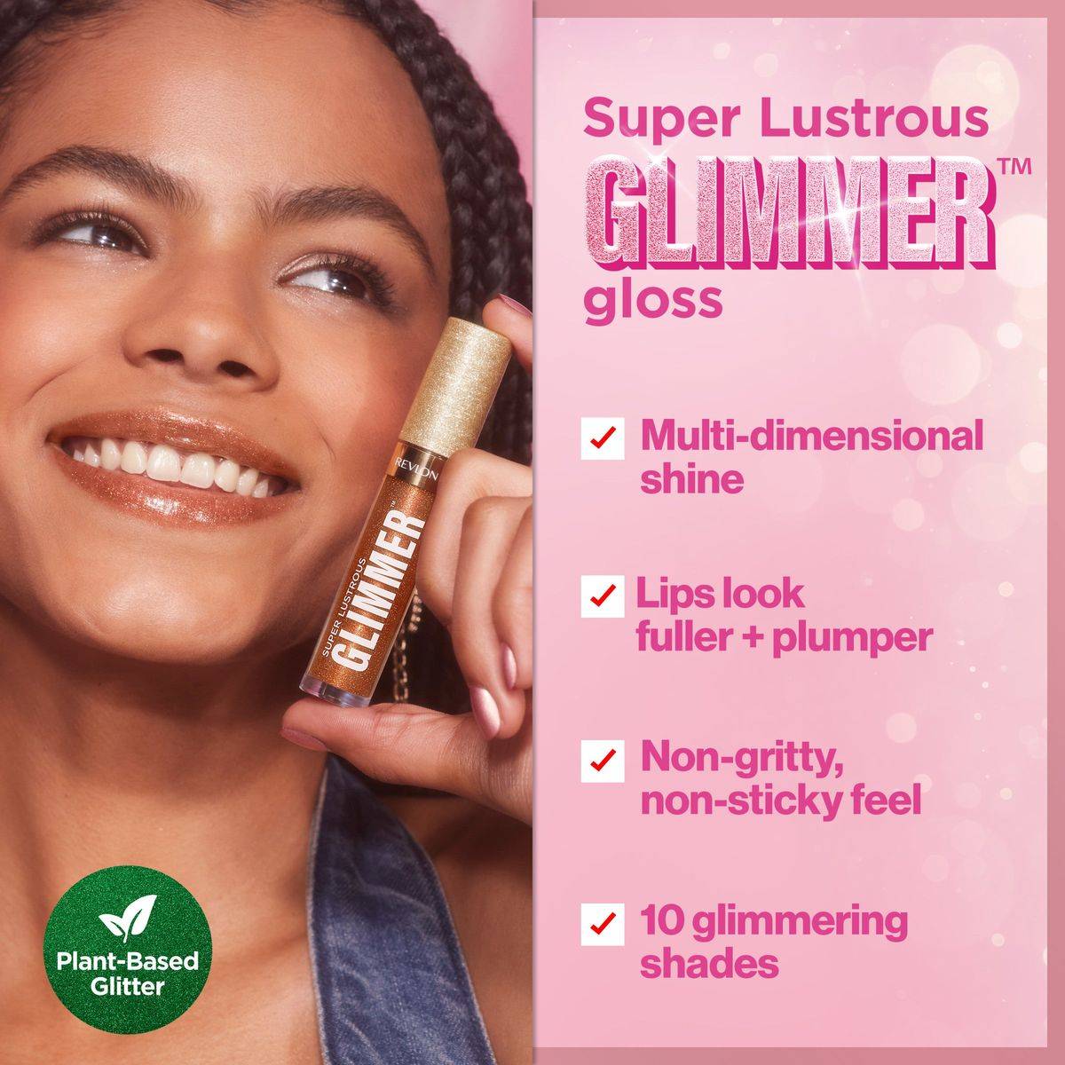 Revlon Super Lustrous Glimmer Gloss 004 Happy Hour 3.8ml - Image 9