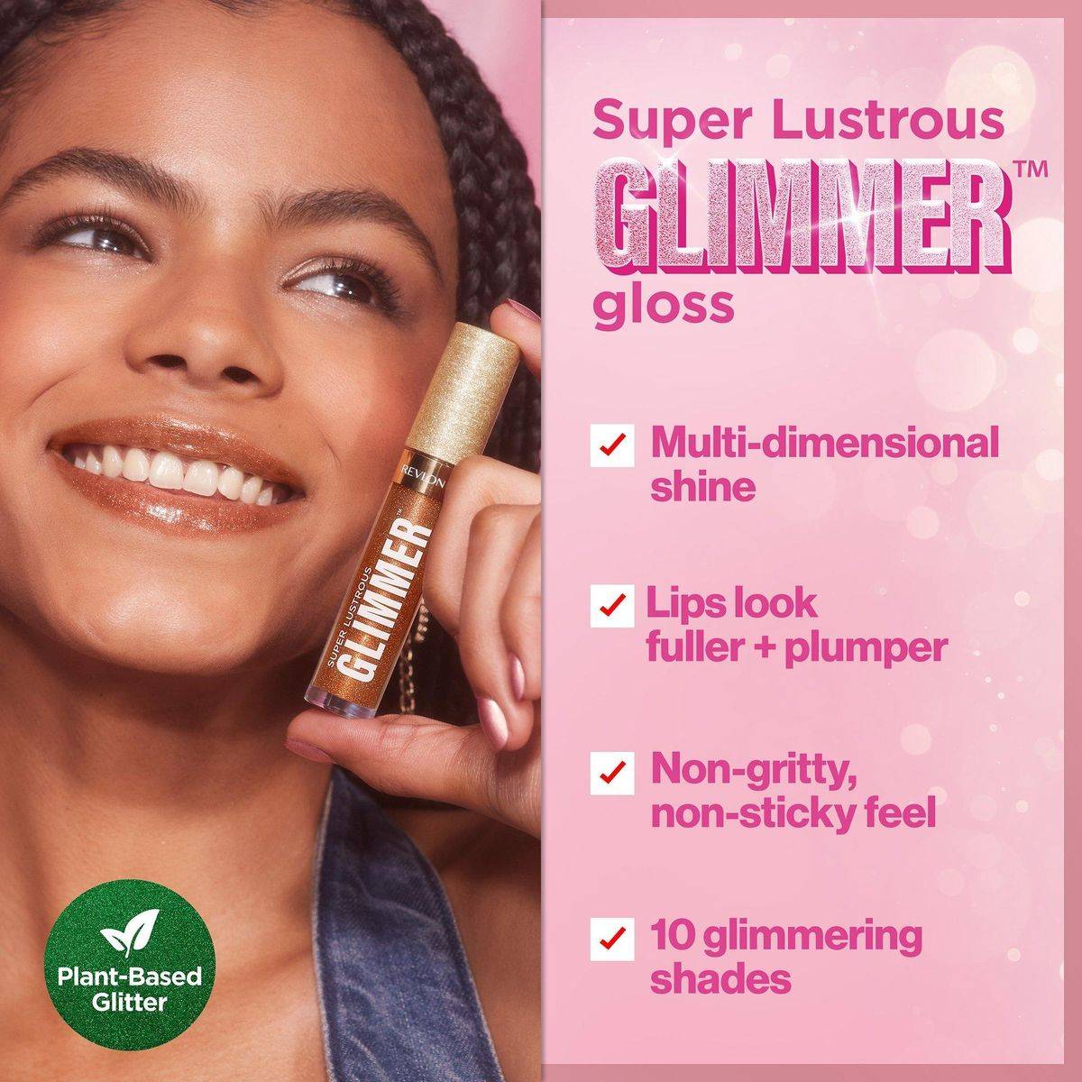 Revlon Super Lustrous Glimmer Gloss 009 Razz Beamy 3.8ml - Image 5