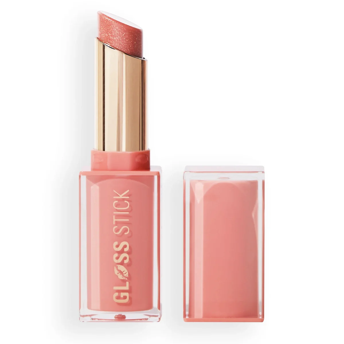 Revolution Makeup Pout Lip Gloss Stick Shimmer Peach Fizz 3g - Image 2