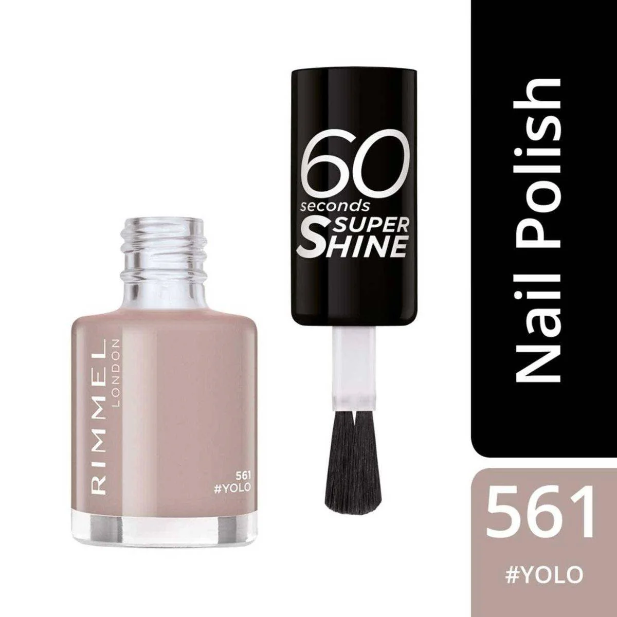 Rimmel 60 Seconds Nail Polish 561 Yolo 8ml - Image 4