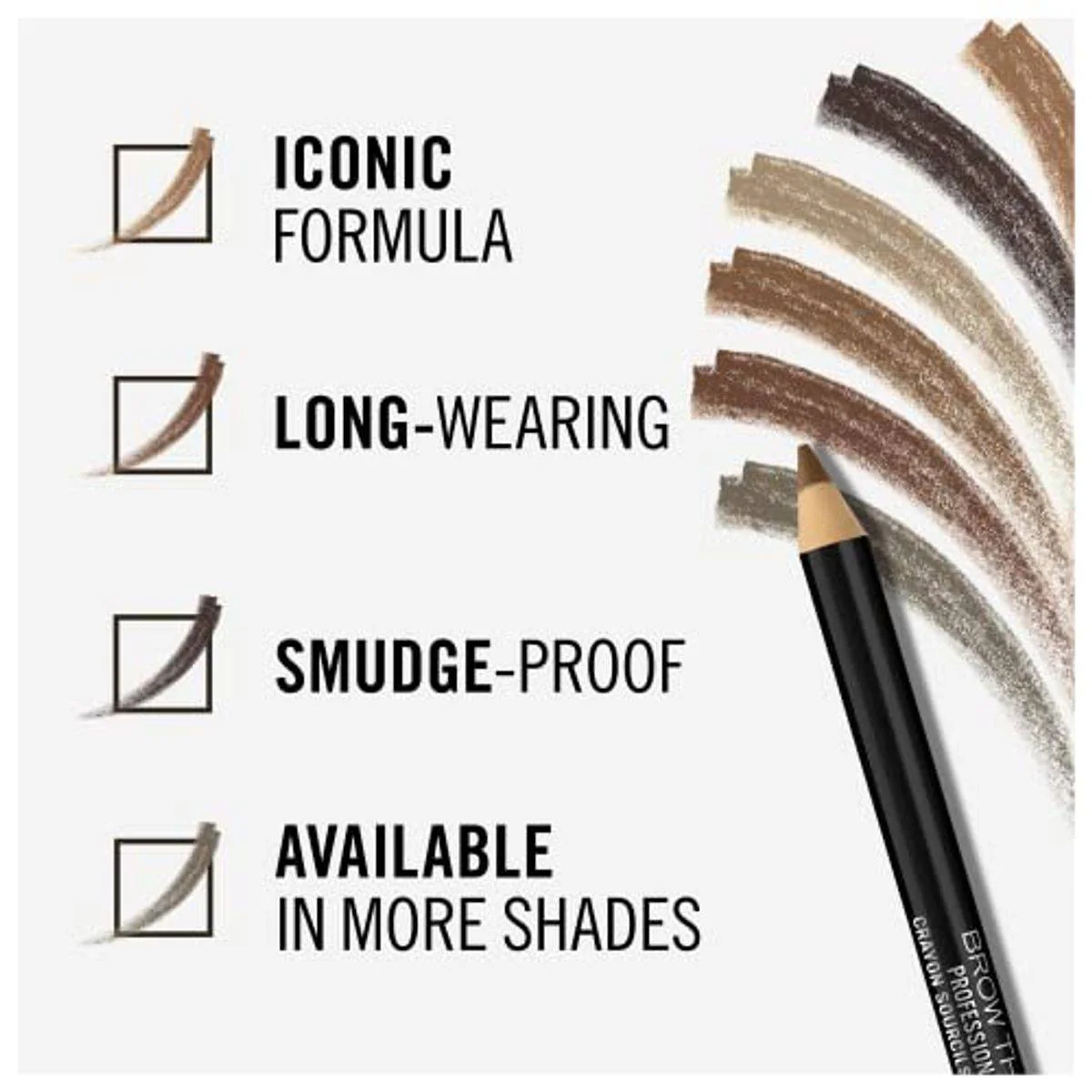 Rimmel Brow This Way Professional Pencil 001 Dark Brown 1.4g - Image 4