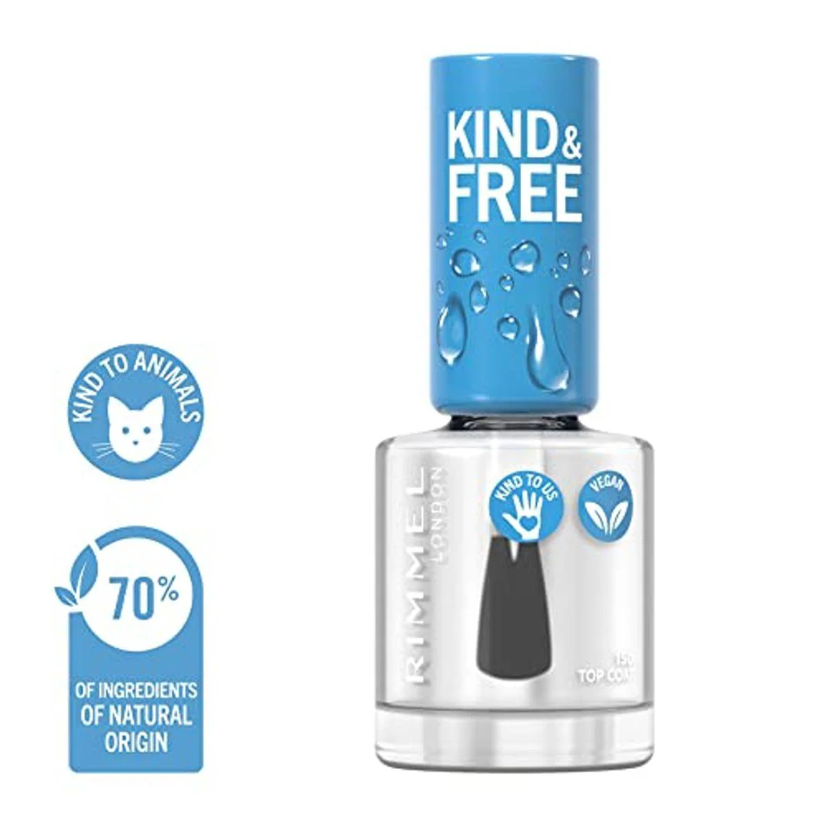 Rimmel Kind & Free Nail Polish 150 Top Coat 8ml - Image 10