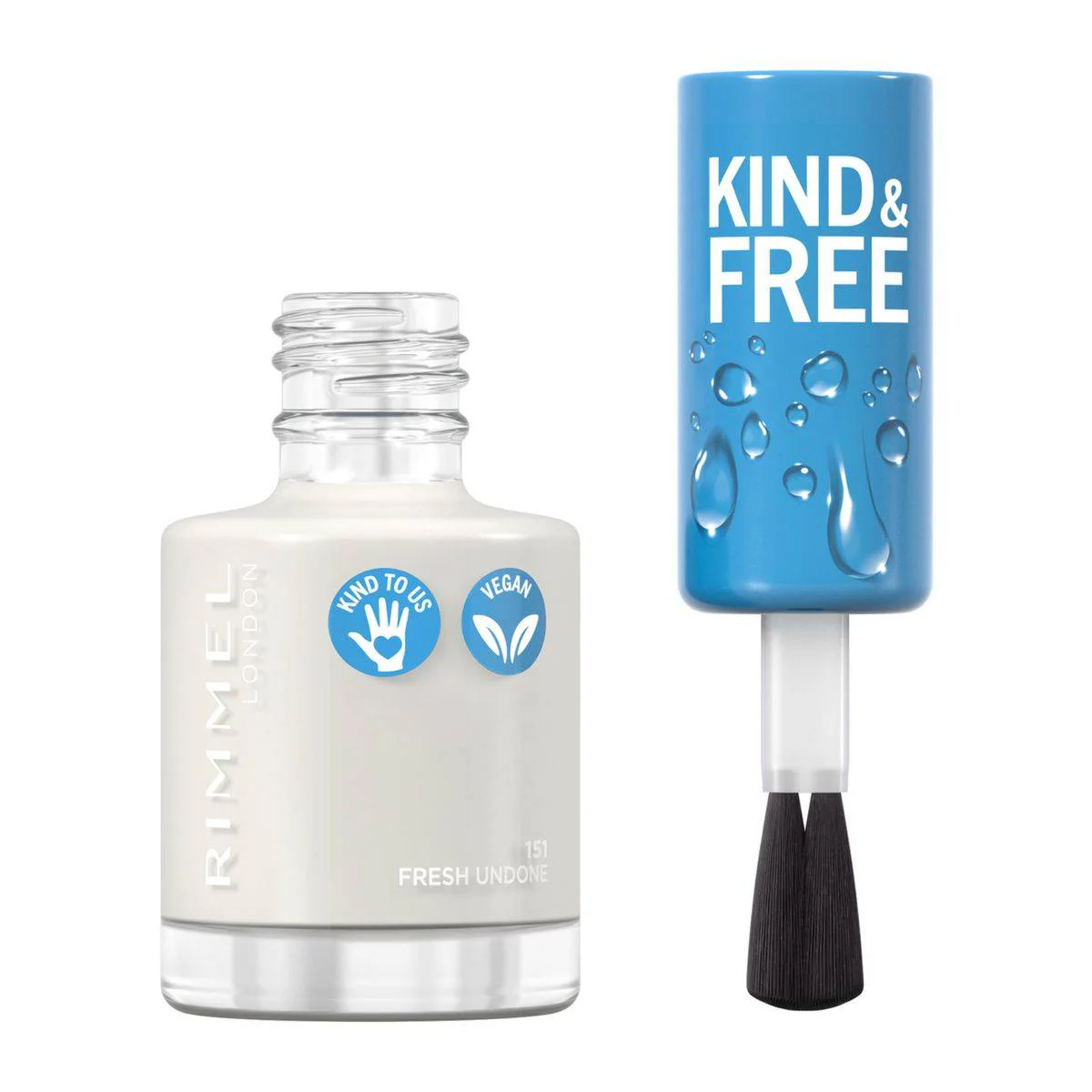 Rimmel Kind & Free Nail Polish 151 Fresh Undone 8ml - Image 5
