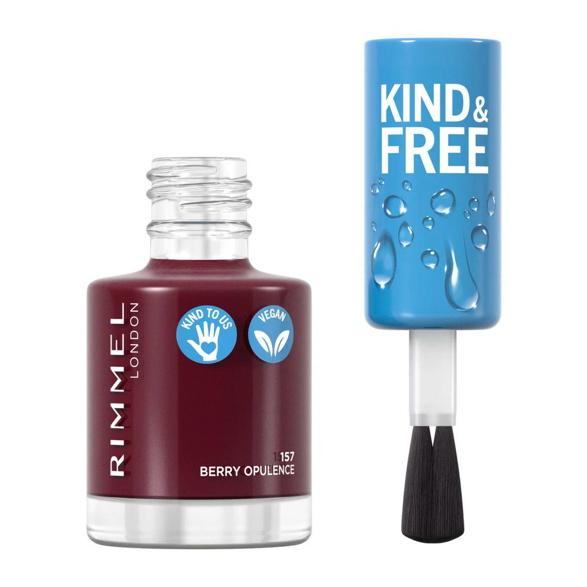 Rimmel Kind & Free Nail Polish 157 Berry Opulence 8ml - Image 5