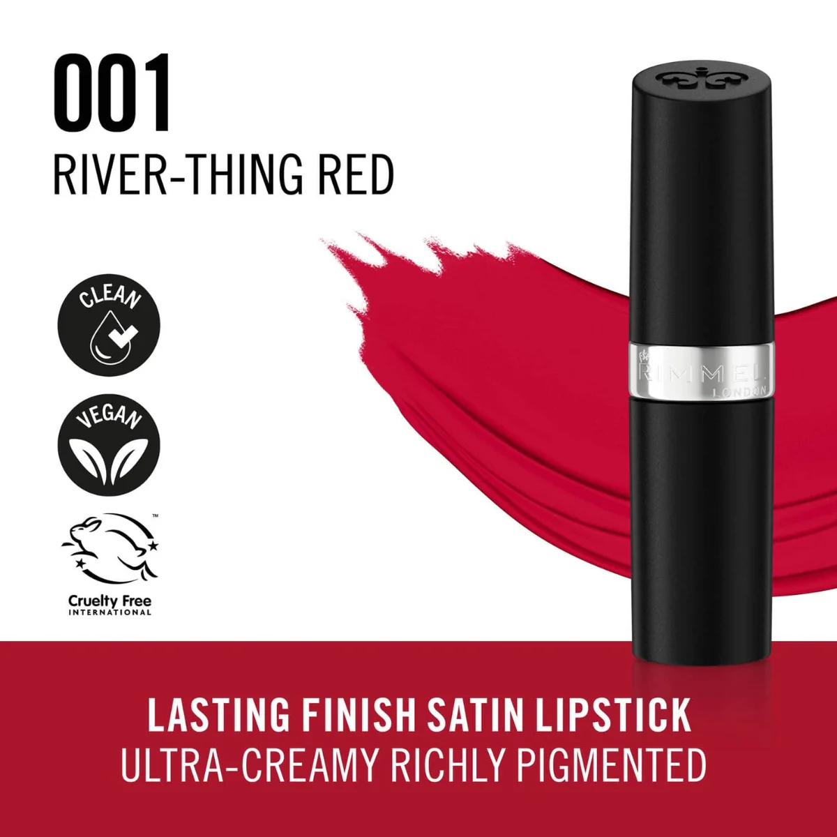 Rimmel Lasting Finish Lipstick 001 - Image 3